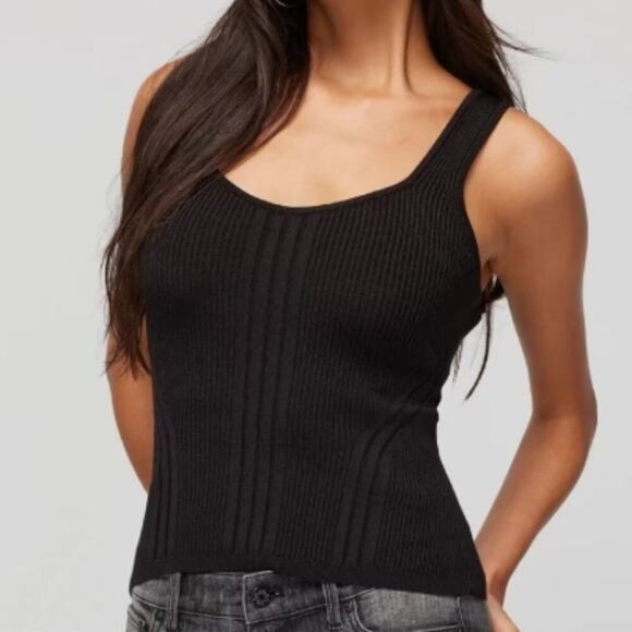 White House Black Market Tops - White House Black Market Ribbed Sweater Tank